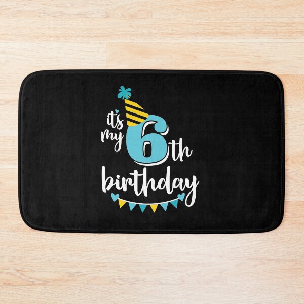 Item preview, 6th birthday 6 years of being awesome 6 years kid girl boy Off birthday Vacation Inspiration Joy Mood designed and sold by DesignByHeartUK.