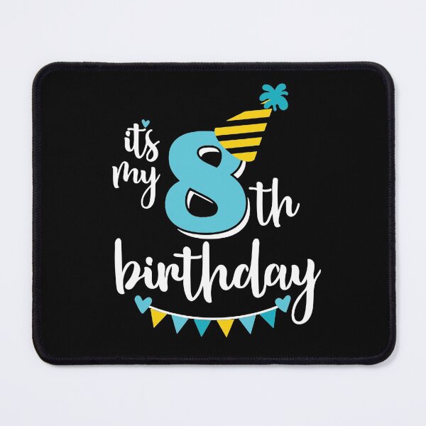 Item preview, 8th birthday 8 years of being awesome 8 years kid girl boy Off birthday Vacation Inspiration Joy Mood designed and sold by DesignByHeartUK.