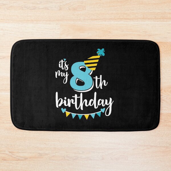 Item preview, 8th birthday 8 years of being awesome 8 years kid girl boy Off birthday Vacation Inspiration Joy Mood designed and sold by DesignByHeartUK.