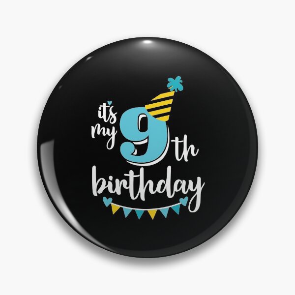 Item preview, 9th birthday 9 years of being awesome9 years kid girl boy Off birthday Vacation Inspiration Joy Mood designed and sold by DesignByHeartUK.