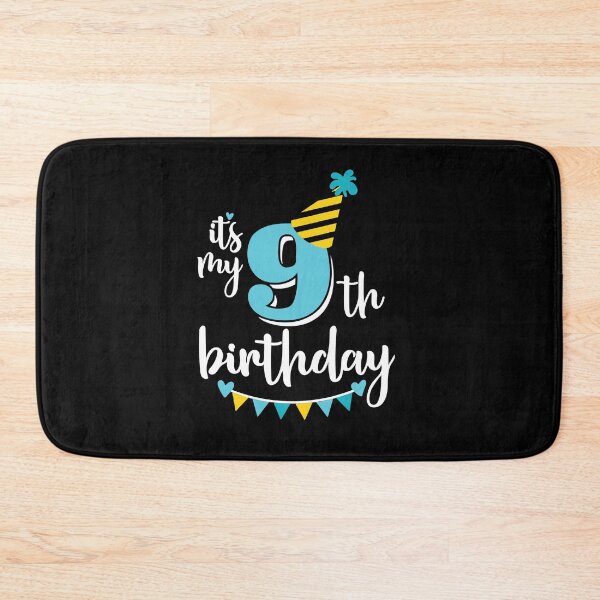 Item preview, 9th birthday 9 years of being awesome9 years kid girl boy Off birthday Vacation Inspiration Joy Mood designed and sold by DesignByHeartUK.