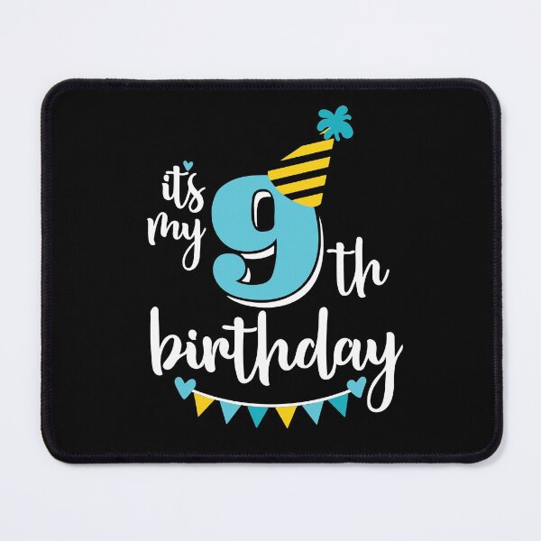 Item preview, 9th birthday 9 years of being awesome9 years kid girl boy Off birthday Vacation Inspiration Joy Mood designed and sold by DesignByHeartUK.