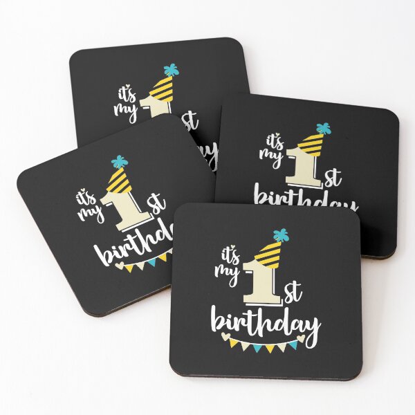 Item preview, 1st birthday 1 year of being awesome 1 year kid girl boy Off birthday Vacation Inspiration Joy Mood designed and sold by DesignByHeartUK.