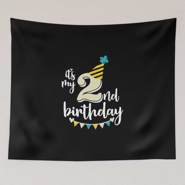 Item preview, 2nd birthday 2 years of being awesome 2 years kid girl boy Off birthday Vacation Inspiration Joy Mood designed and sold by DesignByHeartUK.