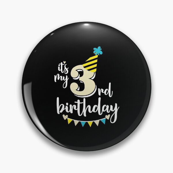 Item preview, 3rd birthday 3 years of being awesome 3 years kid girl boy Off birthday Vacation Inspiration Joy Mood designed and sold by DesignByHeartUK.
