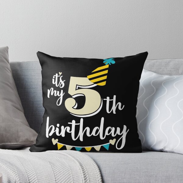 Item preview, 5th birthday 5 years of being awesome 5 years kid girl boy Off birthday Vacation Inspiration Joy Mood designed and sold by DesignByHeartUK.