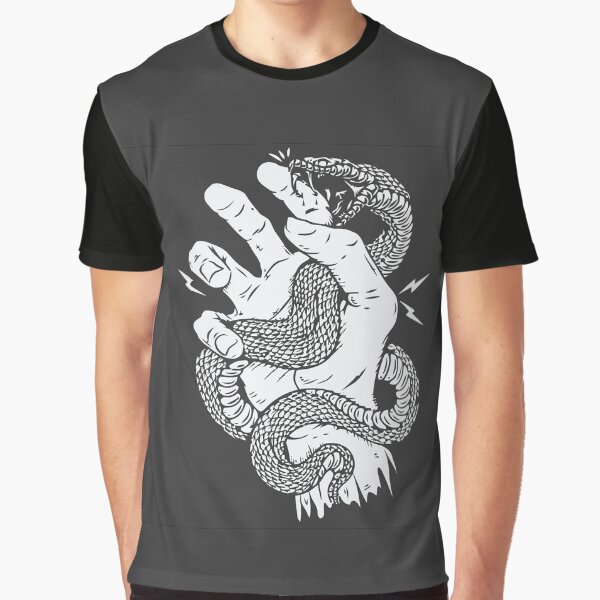 Camiseta gráfica for Sale con la obra «La serpiente se enroscó en