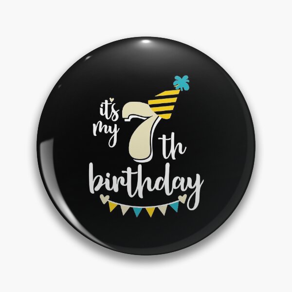 Item preview, 7th birthday 7 years of being awesome 7 years kid girl boy Off birthday Vacation Inspiration Joy Mood designed and sold by DesignByHeartUK.