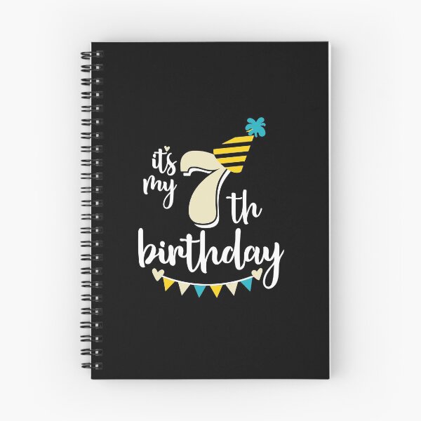 Item preview, 7th birthday 7 years of being awesome 7 years kid girl boy Off birthday Vacation Inspiration Joy Mood designed and sold by DesignByHeartUK.