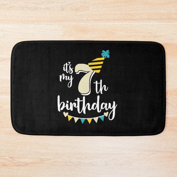 Item preview, 7th birthday 7 years of being awesome 7 years kid girl boy Off birthday Vacation Inspiration Joy Mood designed and sold by DesignByHeartUK.