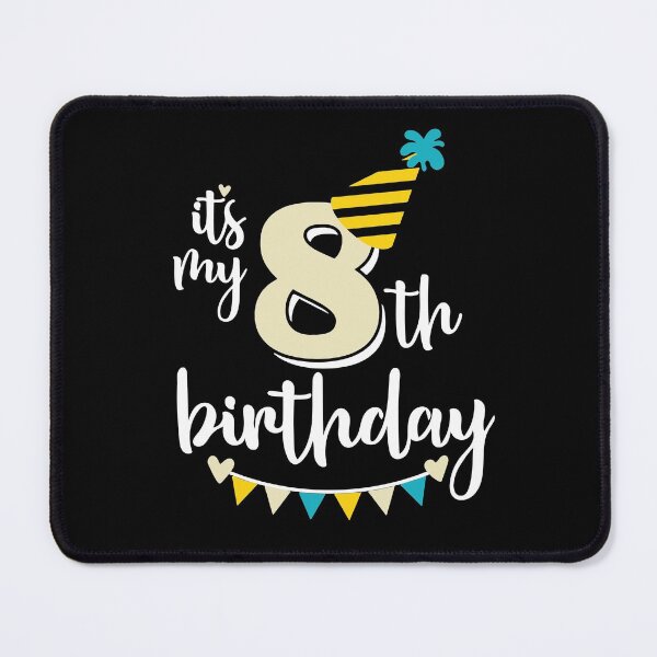 Item preview, 8th birthday 8 years of being awesome 8 years kid girl boy Off birthday Vacation Inspiration Joy Mood designed and sold by DesignByHeartUK.