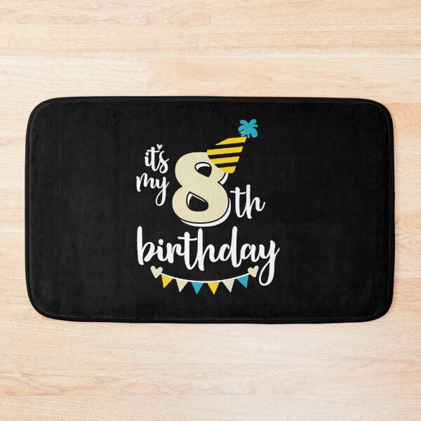 Item preview, 8th birthday 8 years of being awesome 8 years kid girl boy Off birthday Vacation Inspiration Joy Mood designed and sold by DesignByHeartUK.