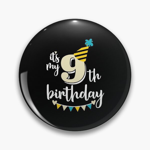 Item preview, 9th birthday 9 years of being awesome9 years kid girl boy Off birthday Vacation Inspiration Joy Mood designed and sold by DesignByHeartUK.
