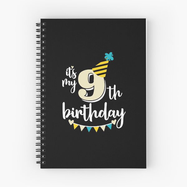 Item preview, 9th birthday 9 years of being awesome9 years kid girl boy Off birthday Vacation Inspiration Joy Mood designed and sold by DesignByHeartUK.