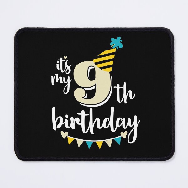 Item preview, 9th birthday 9 years of being awesome9 years kid girl boy Off birthday Vacation Inspiration Joy Mood designed and sold by DesignByHeartUK.