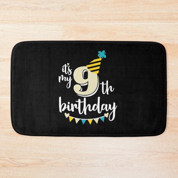 Item preview, 9th birthday 9 years of being awesome9 years kid girl boy Off birthday Vacation Inspiration Joy Mood designed and sold by DesignByHeartUK.