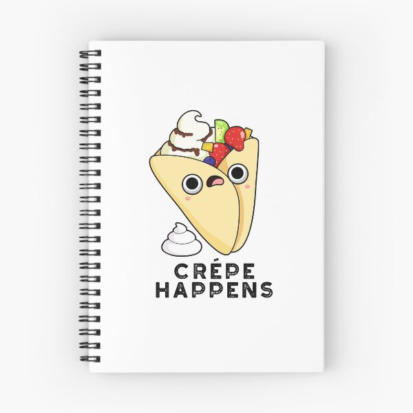 Item preview, Crepe Happens Funny Food Puns  designed and sold by punnybone.