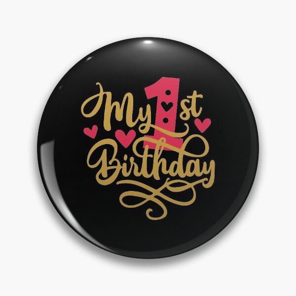 Item preview, 1st birthday 1 year of being awesome 1 year kid girl boy Off birthday Vacation Inspiration Joy Mood designed and sold by DesignByHeartUK.
