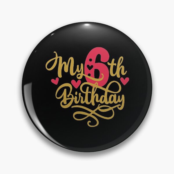 Item preview, 6th birthday 6 years of being awesome 6 years kid girl boy Off birthday Vacation Inspiration Joy Mood designed and sold by DesignByHeartUK.