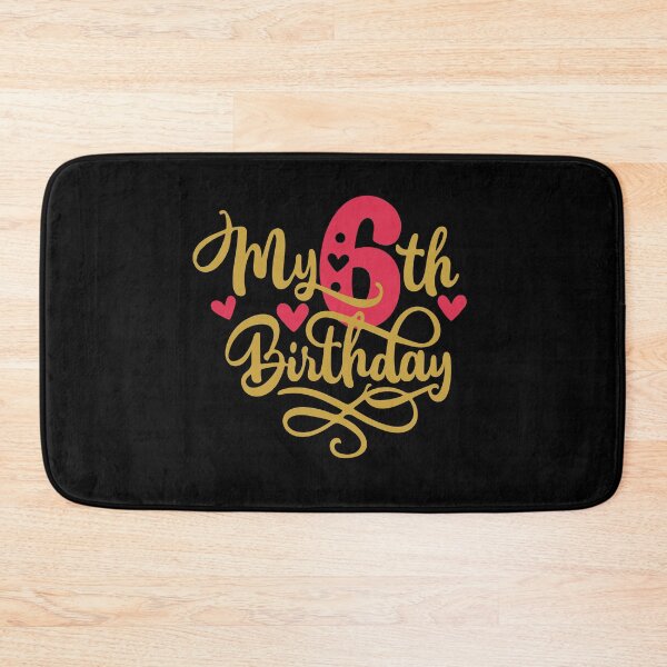 Item preview, 6th birthday 6 years of being awesome 6 years kid girl boy Off birthday Vacation Inspiration Joy Mood designed and sold by DesignByHeartUK.