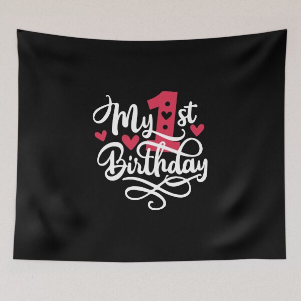 Item preview, 1st birthday 1 year of being awesome 1 year kid girl boy Off birthday Vacation Inspiration Joy Mood designed and sold by DesignByHeartUK.