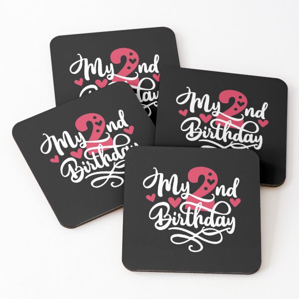 Item preview, 2nd birthday 2 years of being awesome 2 years kid girl boy Off birthday Vacation Inspiration Joy Mood designed and sold by DesignByHeartUK.