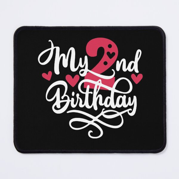 Item preview, 2nd birthday 2 years of being awesome 2 years kid girl boy Off birthday Vacation Inspiration Joy Mood designed and sold by DesignByHeartUK.