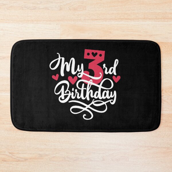 Item preview, 3rd birthday 3 years of being awesome 3 years kid girl boy Off birthday Vacation Inspiration Joy Mood designed and sold by DesignByHeartUK.