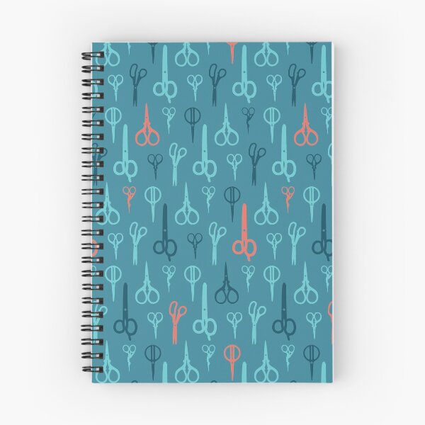 Item preview, Copy of Scissors pattern on blue background designed and sold by boozkova-vorona.