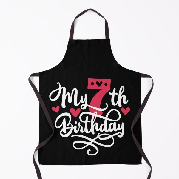 Item preview, 7th birthday 7 years of being awesome 7 years kid girl boy Off birthday Vacation Inspiration Joy Mood designed and sold by DesignByHeartUK.