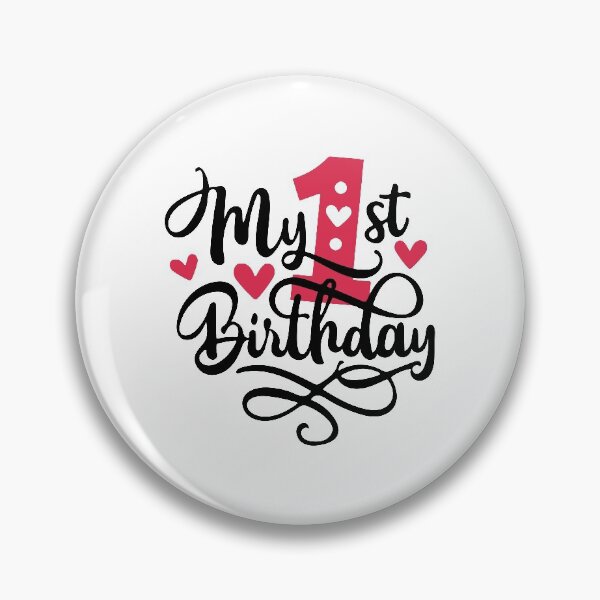 Item preview, 1st birthday 1 year of being awesome 1 year kid girl boy Off birthday Vacation Inspiration Joy Mood designed and sold by DesignByHeartUK.