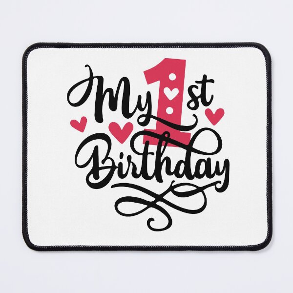 Item preview, 1st birthday 1 year of being awesome 1 year kid girl boy Off birthday Vacation Inspiration Joy Mood designed and sold by DesignByHeartUK.