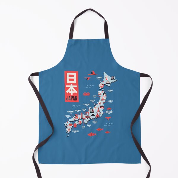 Item preview, Japan Map - Flat Blue designed and sold by VoodooCircus.