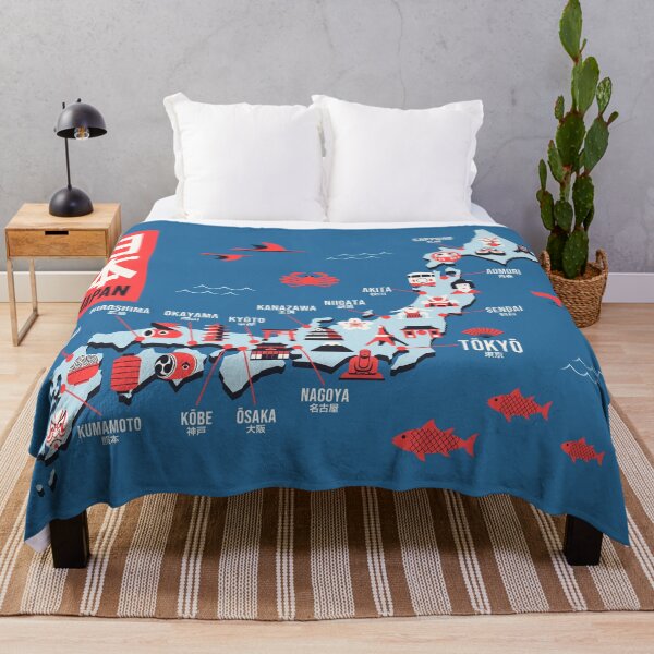 Item preview, Japan Map - Flat Blue designed and sold by VoodooCircus.