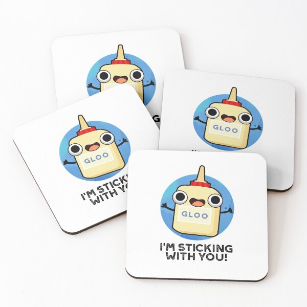 Item preview, I'm Sticking With You Funny Glue Puns  designed and sold by punnybone.