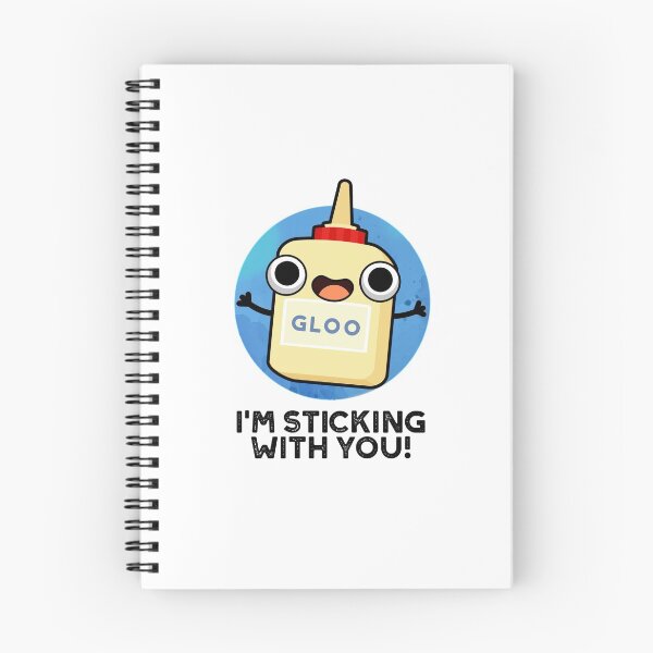 Item preview, I'm Sticking With You Funny Glue Puns  designed and sold by punnybone.