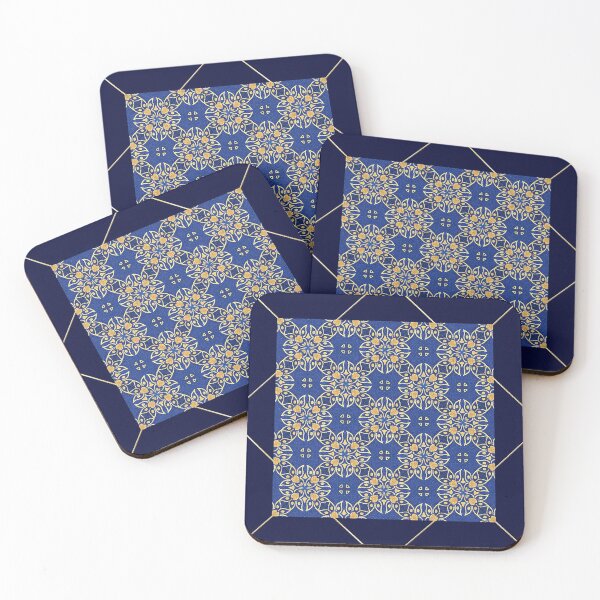 Item preview, Geometric Pattern Blue Shades - Abstract Retro designed and sold by Digitalme Designs.
