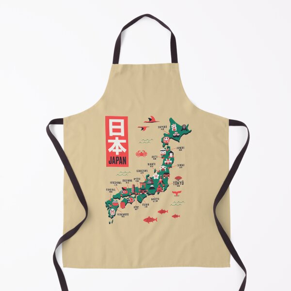 Item preview, Japan Map - Flat Gold designed and sold by VoodooCircus.