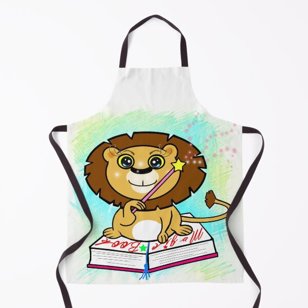Artikelvorschau, Löwe liest ein Zauberbuch entworfen und verkauft von Shirley cute art .