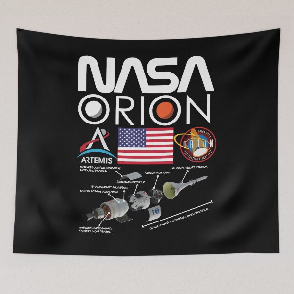 Aperçu de l'œuvre Mission Artemis - Système de lancement spatial Orion MPCV SLS créée et vendue par marboywonderboy.