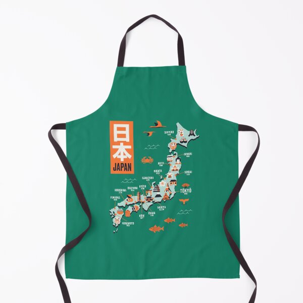 Item preview, Japan Map - Flat Green designed and sold by VoodooCircus.