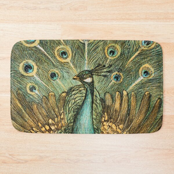 Item preview, Beautiful Peacock illustration designed and sold by Vintage Designs +.