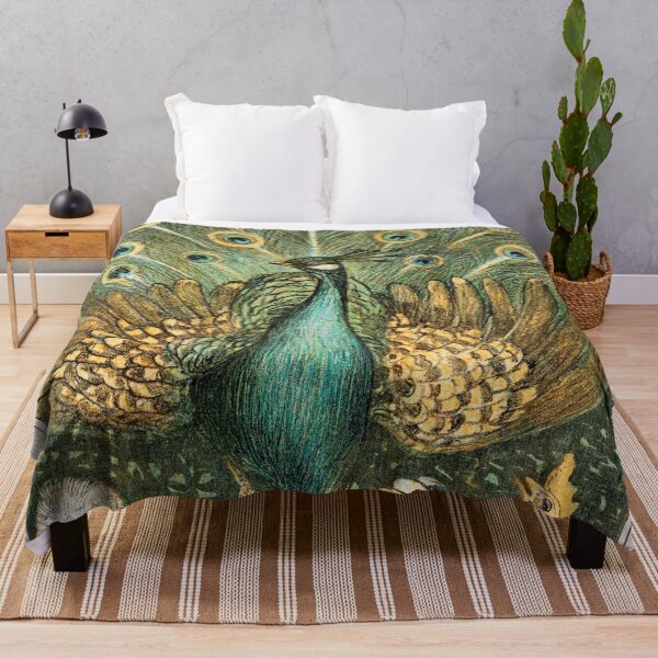 Item preview, Beautiful Peacock illustration designed and sold by Vintage Designs +.