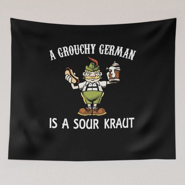 Item preview, A Grouchy German Is A Sour Kraut Fashion Graphic  designed and sold by RedChoice.