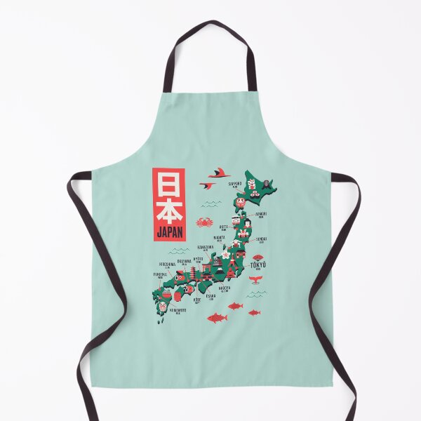 Item preview, Japan Map - Flat Mint designed and sold by VoodooCircus.