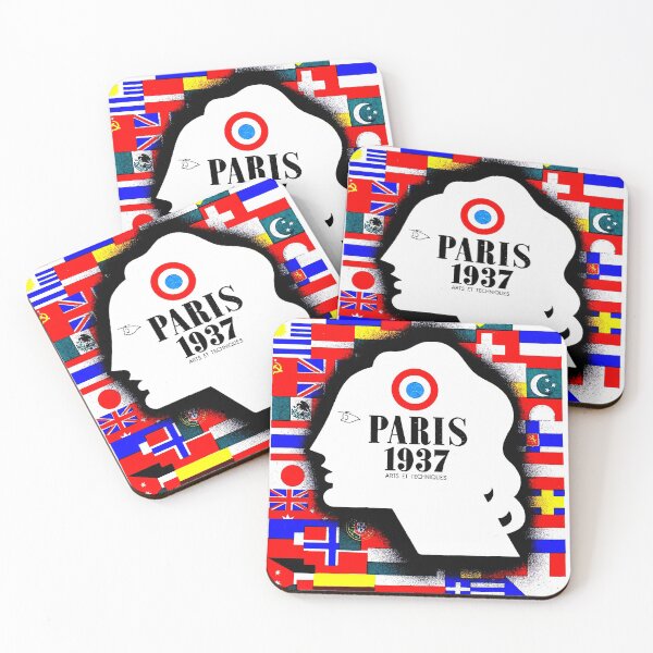 Item preview, PARIS INTERNATIONAL EXPOSITION : Vintage 1937 Advertising Print designed and sold by posterbobs.