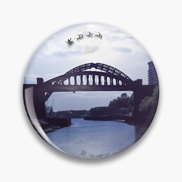 Item preview, Wearmouth Bridge & Father Christmas designed and sold by MoragBates.