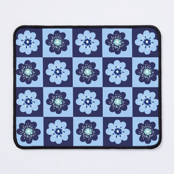 Item preview, Beautiful blue flower patterns illustration designed and sold by Sameera Amir.