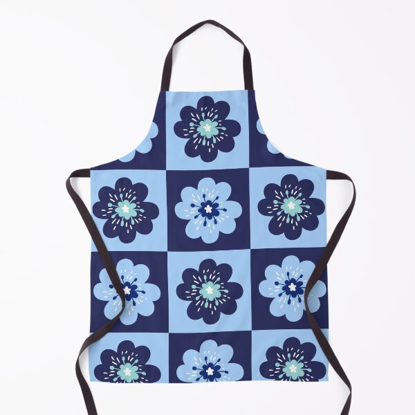 Item preview, Beautiful blue flower patterns illustration designed and sold by Sameera Amir.