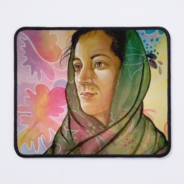 Item preview, Girl in a Green Shawl designed and sold by ikon-olga.